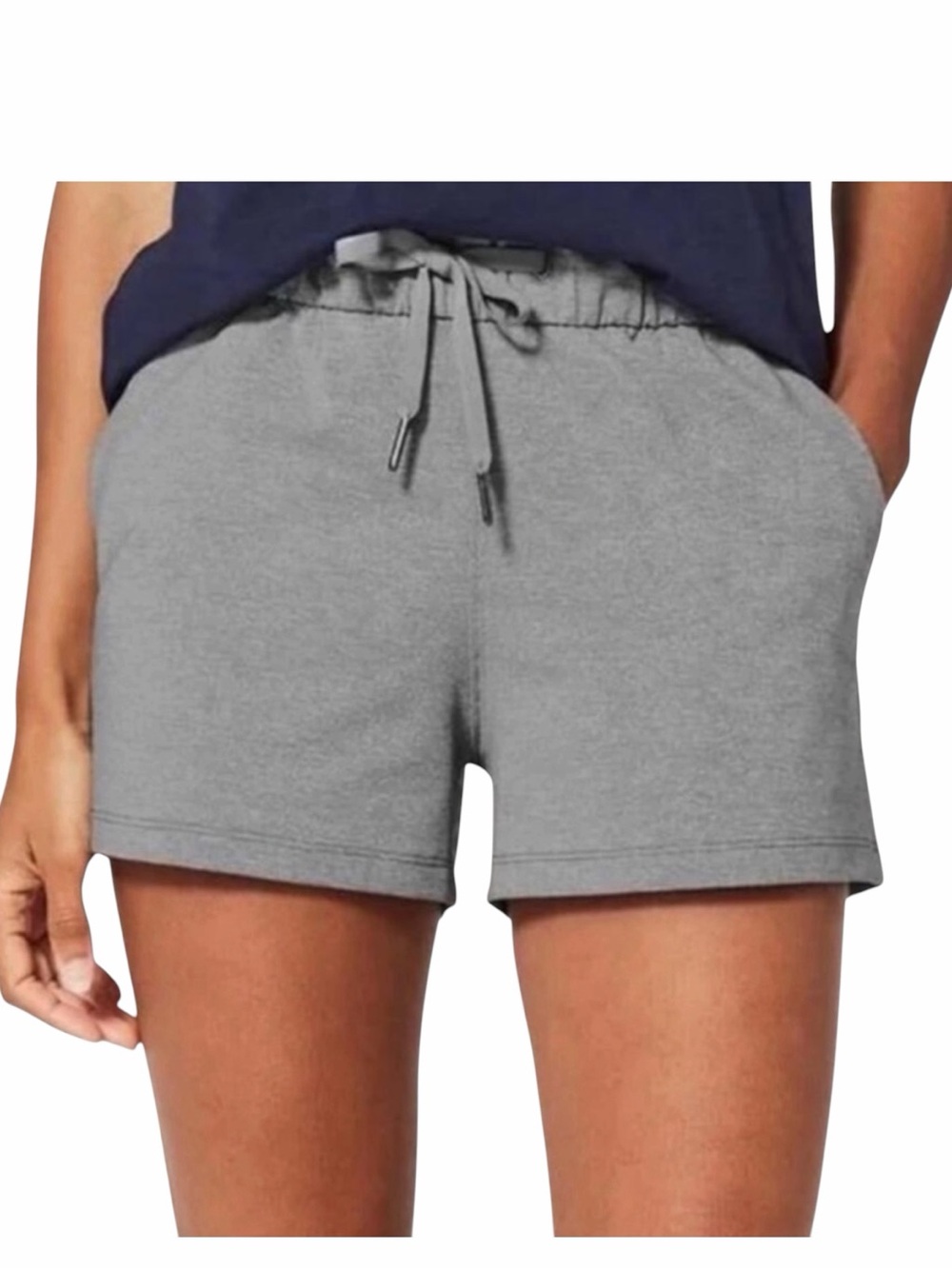 Lululemon On the Fly Mid-Rise Shorts Women’s Size 8 Gray 2.5” Inseam Stretch